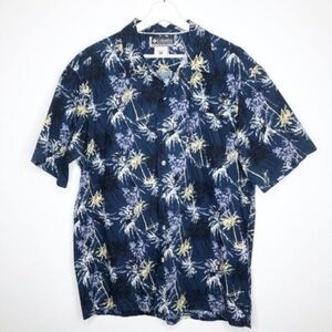 COLUMBIA Men's Palm Tree Print Button Down Shirt 
